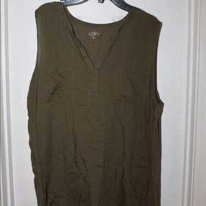 army green loft blousy tank